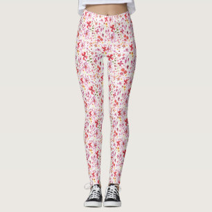 Moderne Floral-Waterverf Leggings