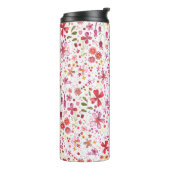 Moderne Floral-Waterverf Thermosbeker (Gedraaid links)