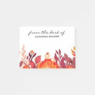 Moderne Florence Waterverf Elegant Flowers Custom Post-it® Notes