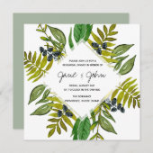 Moderne foliage-repetitie kaart (Voorkant / Achterkant)