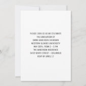 Moderne Folie van de Foto van het Witte Manuscript Save The Date (Achterkant)