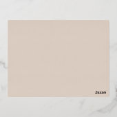 Moderne Folie Wedding Details Enclosure Kaart (Achterkant)