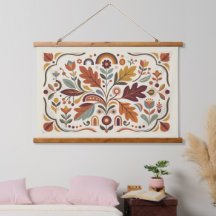 Moderne Folk Herfst Botanische Geometrische 