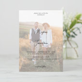Moderne foto 11 Vertical Wedding Kaart (Staand voorkant)