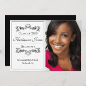 Moderne foto afstudeeraankondiging aankondiging (Voorkant / Achterkant)