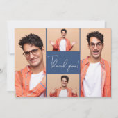 Moderne foto Afstuderen Bedankt Notitiekaartje (Voorkant)