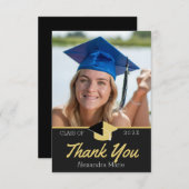 Moderne Foto afstuderen klasse van 2022 Dank u Ca Bedankkaart (Voorkant / Achterkant)
