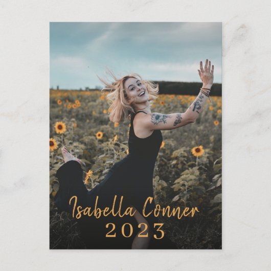 Moderne foto-Afstuderen klasse van de aankondiging (Voorkant)