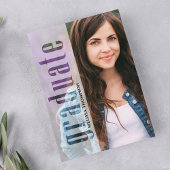 Moderne foto afstuderen partij Sjabloon Kaart