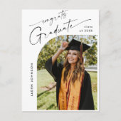 Moderne foto afstuderen partij uitnodiging (Voorkant)