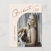 Moderne foto afstuderen partij uitnodiging (Voorkant)