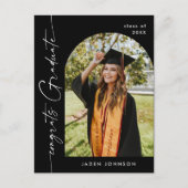 Moderne foto afstuderen partij uitnodiging (Voorkant)