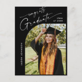Moderne foto afstuderen partij uitnodiging (Voorkant)