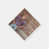 Moderne Foto Afstuderen Party Papieren servetten (Hoek)