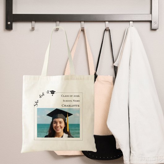 Moderne foto Afstuderen Tote Bag