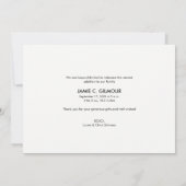 Moderne foto Baby shower Bedankt Geboorte Aankondiging (Achterkant)