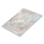 Moderne Foto Babysit Tracker Takenplanner Notitieblok (Schuin)