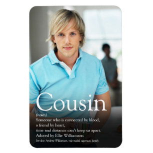 Moderne foto Best Ever Cousin Definition Magneet