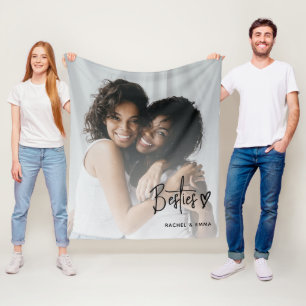 Moderne foto Besties Beste vrienden Fleece Deken