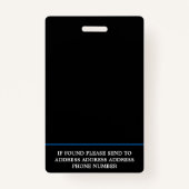 Moderne foto beveiligingsindustrie ID Badge (Achterkant)