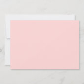 Moderne foto Blush Pink Stripes Afstuderen Kaart (Achterkant)
