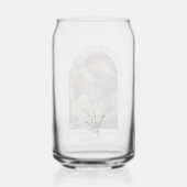 Moderne foto boog bruiloft Verloving aandenken Blikvorm Glas (Achterkant)