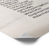 Moderne foto bruiloft zitgrafiek, 18 tafels poster (Hoek)