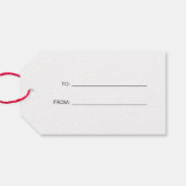 Moderne foto cadeaulabel (Achterkant Horizontaal)