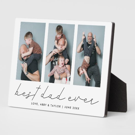 Moderne foto Collage Beste pa Ever Keepomwille Fotoplaat (Zijkant)