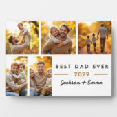Moderne foto Collage Beste pap ooit Vaderdag Fotoplaat (voorkant)