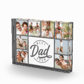 Moderne foto Collage Beste vader ooit fotoblok (Rechts)