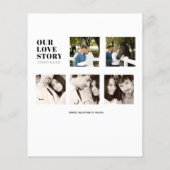 Moderne FOTO Collage Bewaar Data Stof Blauw (Achterkant)