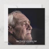 Moderne foto-collage Funeral Sympathie Bedankkaart (Achterkant)