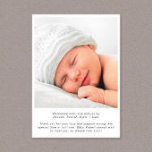 Moderne foto-collage geboorte aankondiging