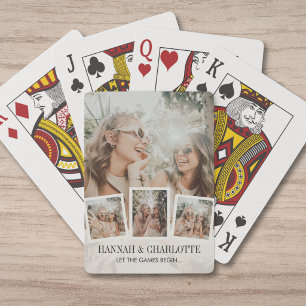 Moderne Foto Collage Vakantiebestemming voor Beste Pokerkaarten