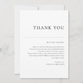 Moderne foto Collage Weddenschap Hartelijk dank Bedankkaart (Achterkant)