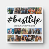 Moderne foto-collageplaquette voor het beste leven fotoplaat (Voorkant)