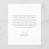 Moderne Foto Editoriale Trouw Dankkaart Flyer (Achterkant)