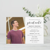 Moderne foto eindexamen burgundyrood kaart (Staand voorkant)