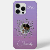 Moderne foto Elegant Script Vines Bladeren Case-Mate iPhone Case (Achterkant)