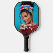 Moderne foto Elegant spelen Personaliseren Pickleball Paddle (Achterkant)