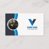 Moderne foto Elegant Visitekaartje (Achterkant)