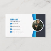 Moderne foto Elegant Visitekaartje (Voorkant)