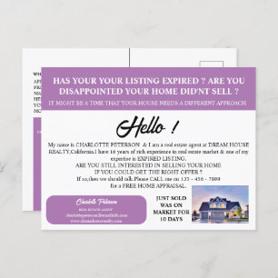 Moderne foto - Estate Verlopen aanbieding Briefkaart