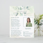 Moderne foto Eucalyptus Elegante rustieke Flyer (Staand voorkant)