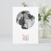 Moderne foto flat dank u kaart (Staand voorkant)
