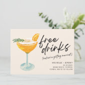 Moderne foto Funny Wedding Save the Date (Staand voorkant)