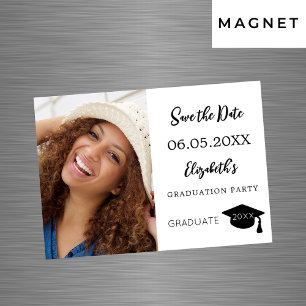 Moderne foto Graduation Party Save the Date kaart