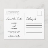 Moderne foto grappige Kinderen redden de datum van Aankondigingskaart (Achterkant)