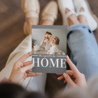 Moderne foto grijs Het is goed om thuiscitaat te z